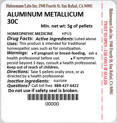 Aluminum Metallicum 30C 5g - Aluminum Metallicum 30C 5g
